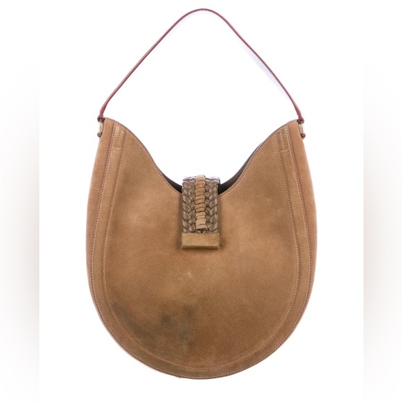 ALTUZARRA braided accent suede BOHO bag - Picture 4 of 5